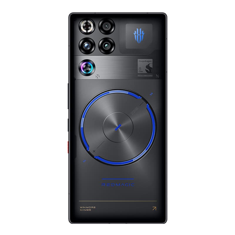REDMAGIC 11S Pro gaming smartphone in Nightfreeze color showing the full screen and sleek transparent back design