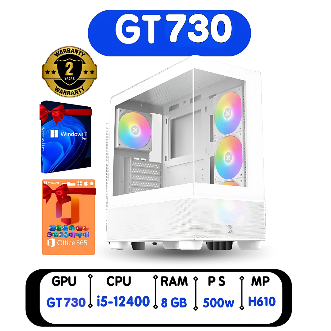 Refurbished Egera business desktop PC Intel Core i5 12th Gen with dedicated graphics