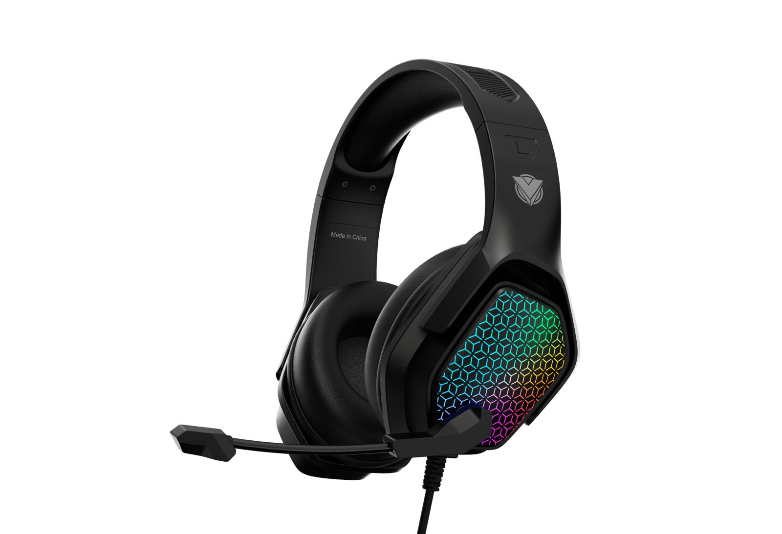 سماعة ألعاب سلكية ASA A55 RGB مع ميكروفون عازل للضوضاء