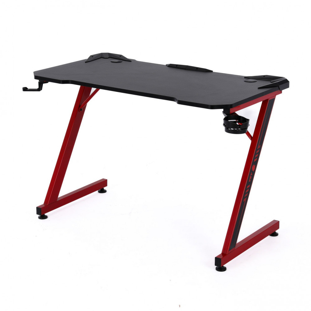 ASA ROYAL Gaming and Office Desk in Red and Black Sleek Design
