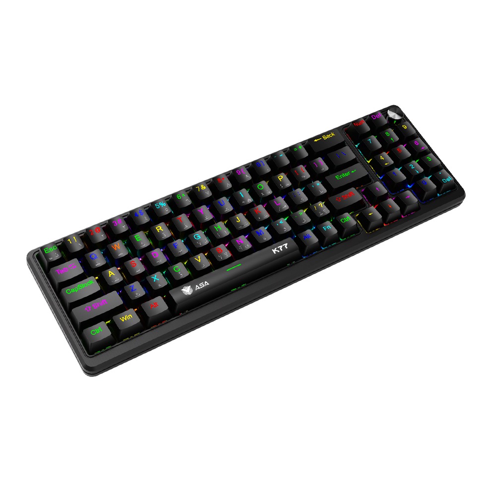 ASA K77 Wired Mechanical Gaming Keyboard with RGB Lighting