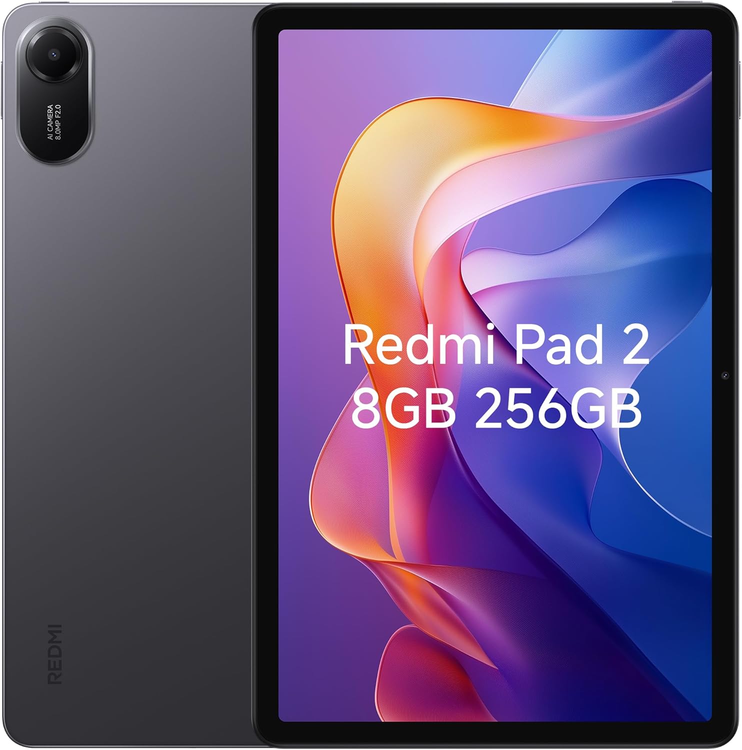 Xiaomi Redmi Pad 2 cellular tablet in graphite gray with 256GB storage