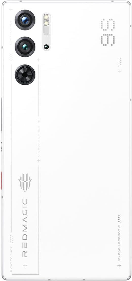 Red Magic 9S Pro gaming smartphone in Frost white color with 256GB storage