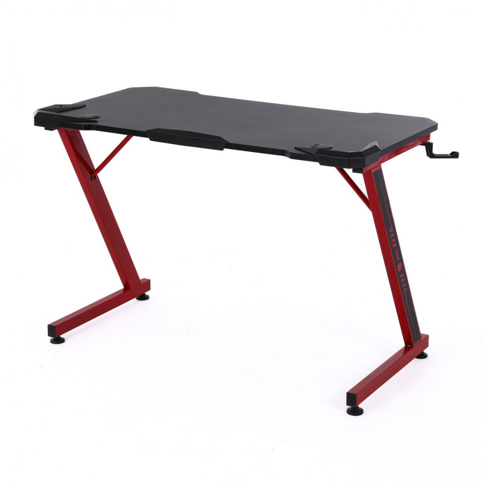 ASA ROYAL Gaming and Office Desk in Red and Black Sleek Design