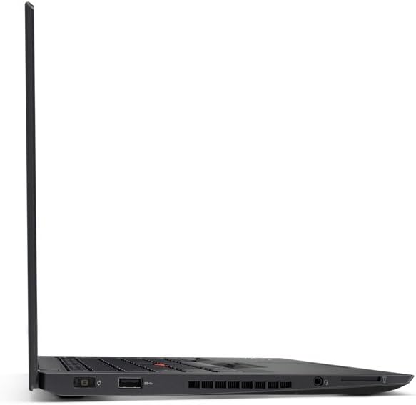 Refurbished Lenovo ThinkPad T470s black business laptop front view