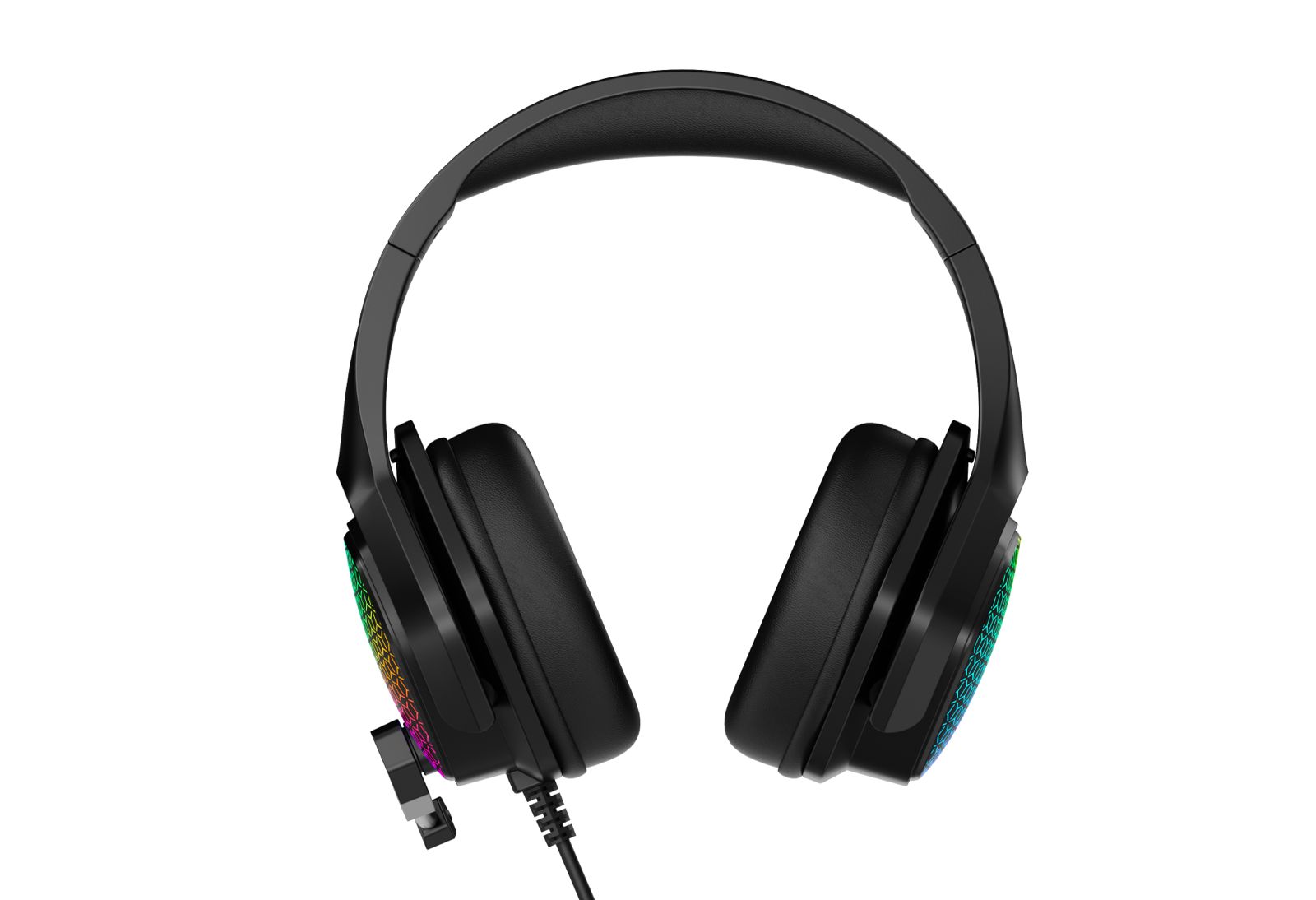 سماعة ألعاب سلكية ASA A55 RGB مع ميكروفون عازل للضوضاء