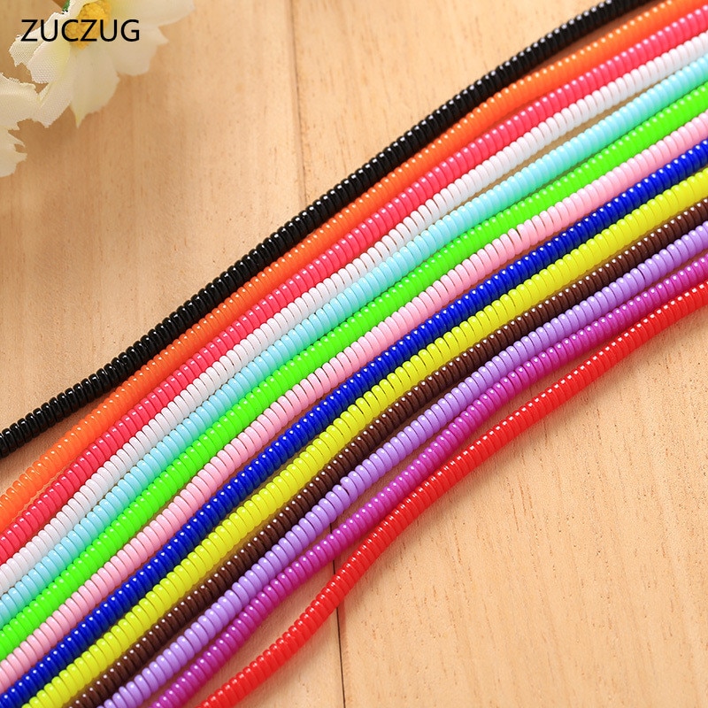 Flexible charging cable and wired earphone protector cover to prevent damage and fraying