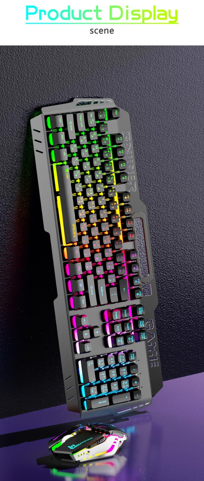 ASA IRON Gaming Keyboard and Mouse RGB Combo