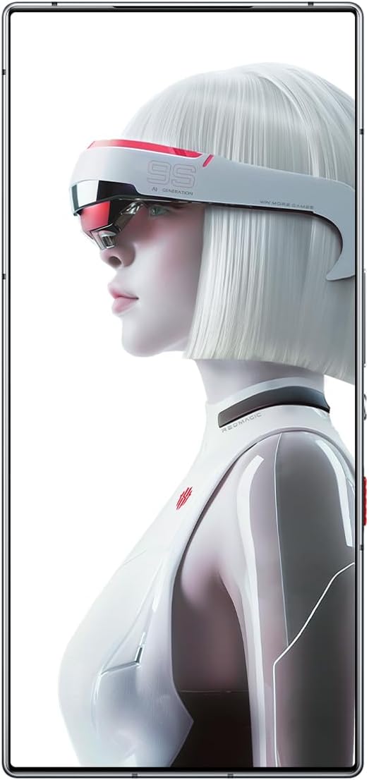 Red Magic 9S Pro gaming smartphone in Frost white color with 256GB storage