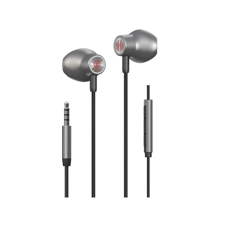 Red Magic wired gaming earphones with 3.5mm jack for immersive audio