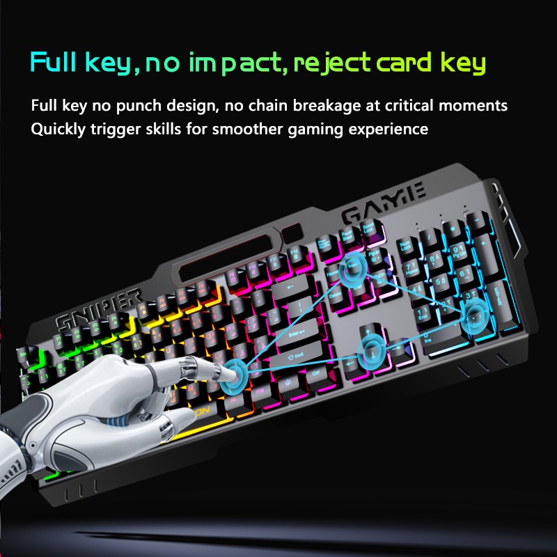 ASA IRON Gaming Keyboard and Mouse RGB Combo