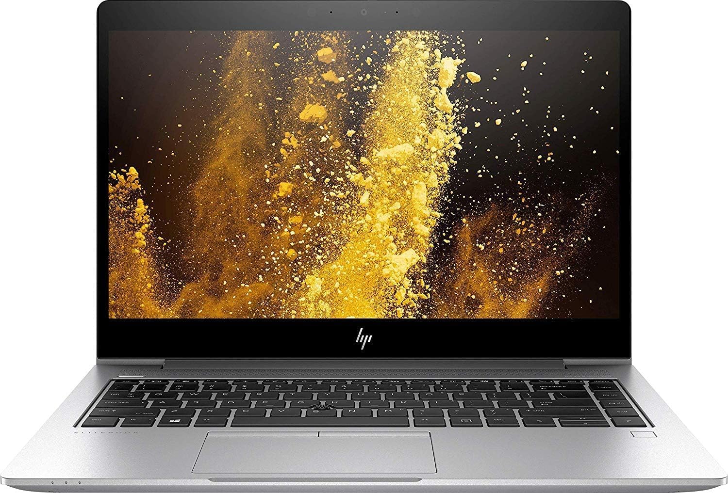 Refurbished HP EliteBook 840 G6 silver business laptop front view