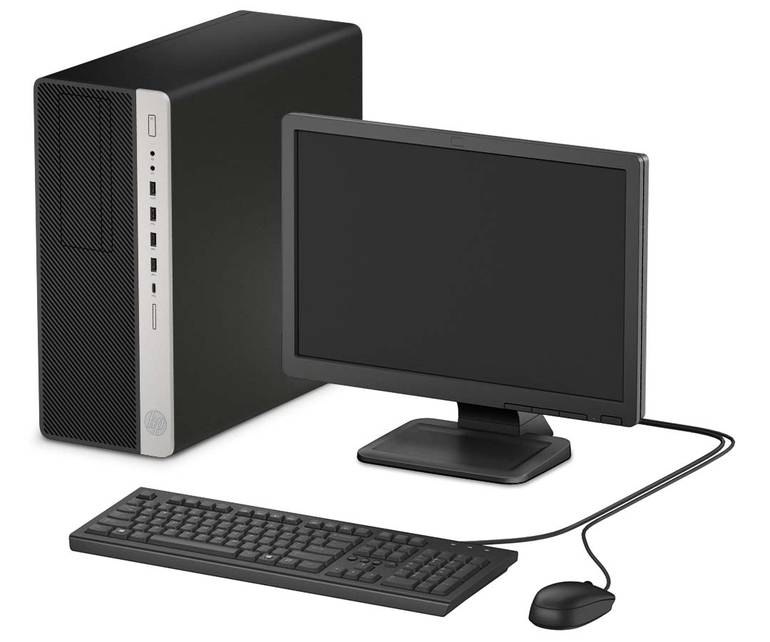 اتش بي - جهاز كمبيوتر مكتبي HP-800 G5 مع كامل الملحقات كور اي7 , ذاكرة 512 قيقا, 8 قيقا رام + شاشة 24 بوصة + واي فاي + بلوتوث ( مجدد ) ضمان سنة توصيل مجانا