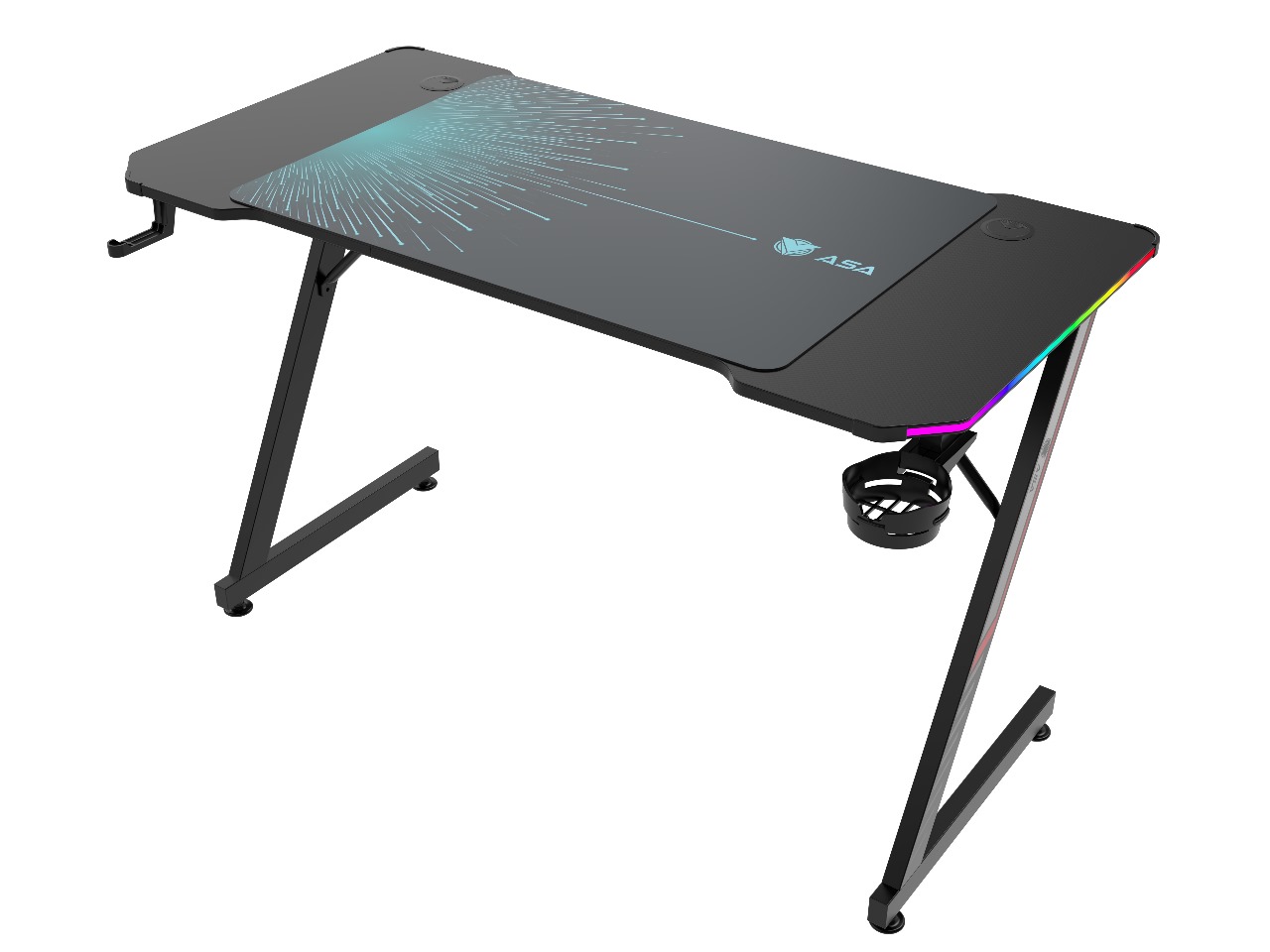 طاولة قيمنق ASA Ultra مع إضاءة RGB وماوس باد احترافي
