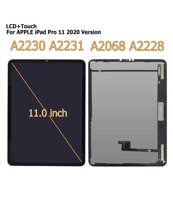 Original iPad Pro 11-inch complete screen replacement compatible with 2018 and 2020 models with one-year warranty and premium display quality