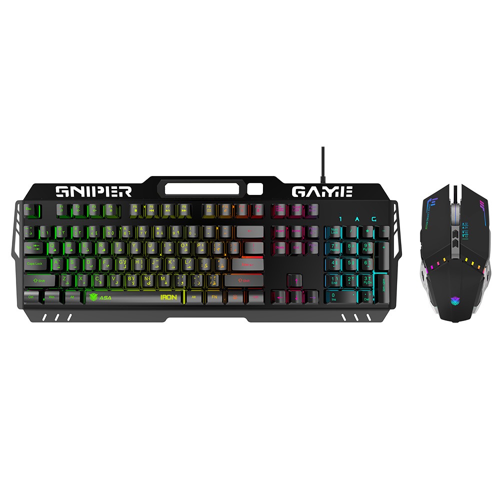 ASA IRON Gaming Keyboard and Mouse RGB Combo
