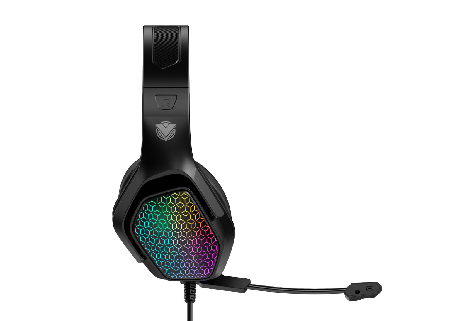 سماعة ألعاب سلكية ASA A55 RGB مع ميكروفون عازل للضوضاء
