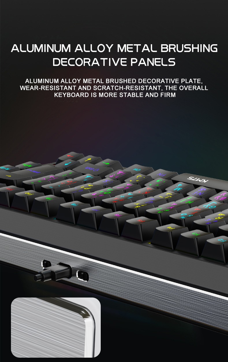ASA KM75 Wireless Mechanical Gaming Keyboard and Mouse RGB Combo