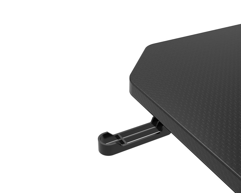 ASA Z Model Gaming Desk in Blue with Extended Mouse Pad and Headphone Hook