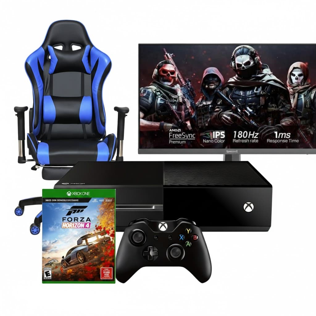 Xbox One All-in-One Package - 1TB + Redragon 24-inch Monitor