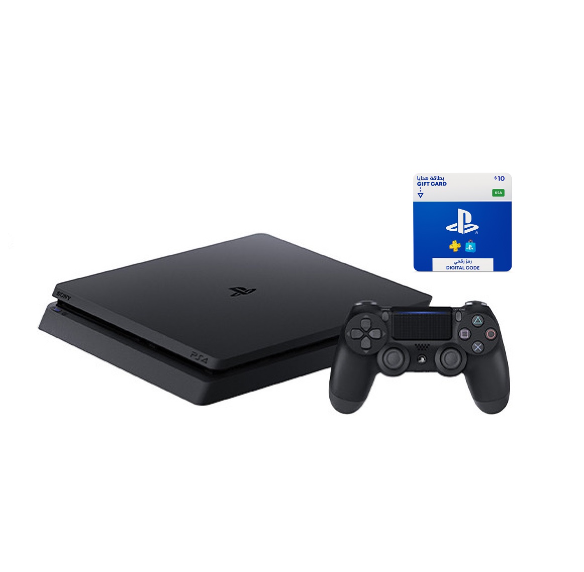 Used Sony PlayStation 4 500GB with clean DualShock controller, 6-month warranty, free shipping Saudi Arabia