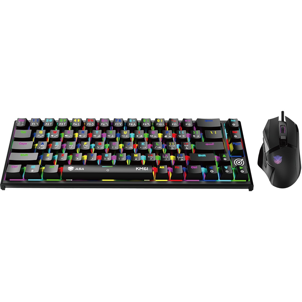 ASA KM61 Wireless Mechanical Gaming Keyboard and Mouse RGB Combo