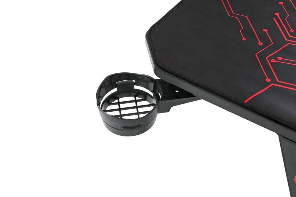 ASA Jumbo A2 gaming desk in black with full surface mouse pad