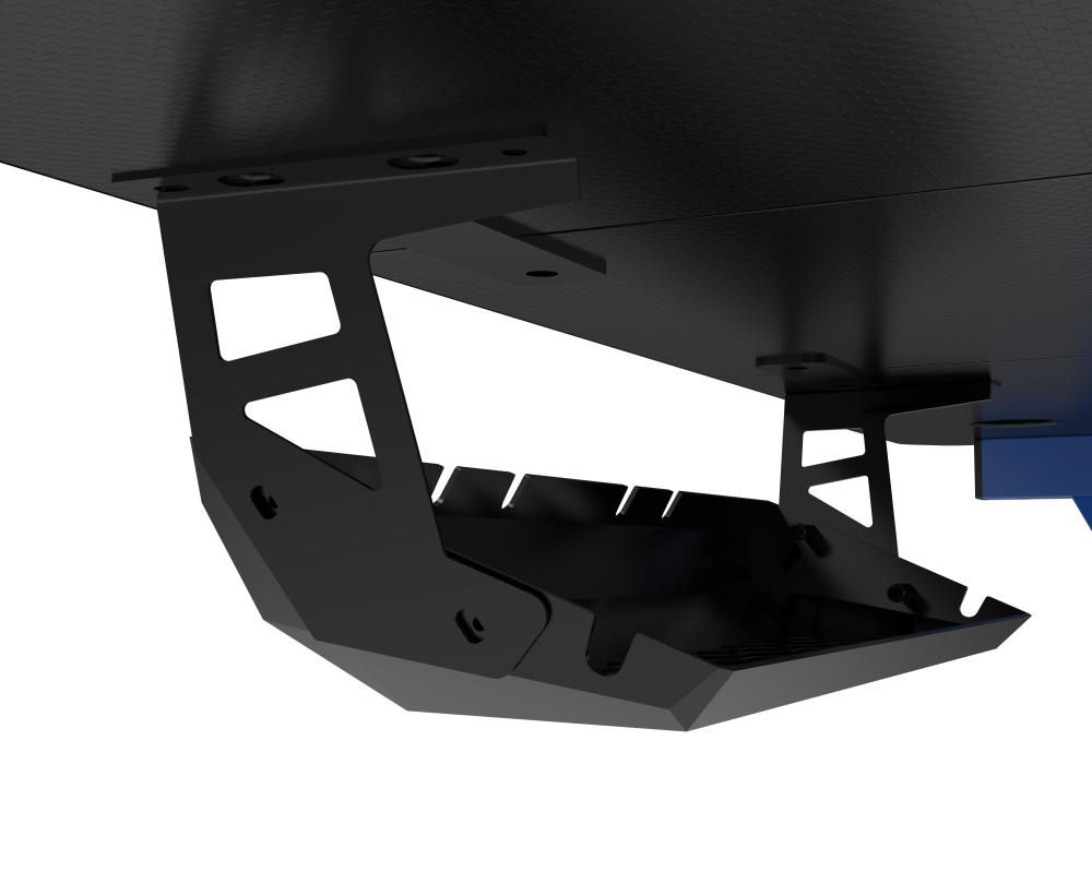 ASA Z Model Gaming Desk in Blue with Extended Mouse Pad and Headphone Hook