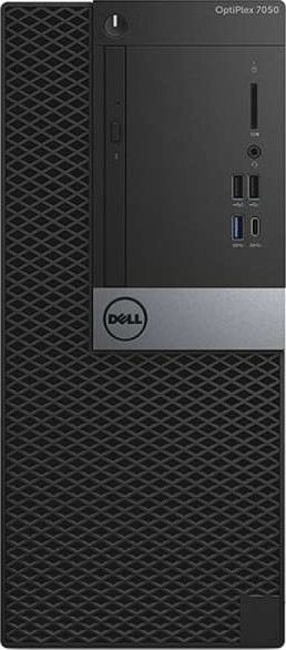 Refurbished Dell Optiplex 7050 business desktop computer front view