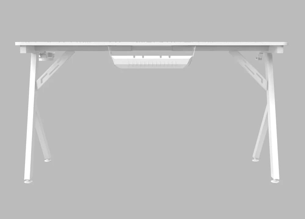 ASA Jumbo A2 white gaming desk with full surface extended mouse pad