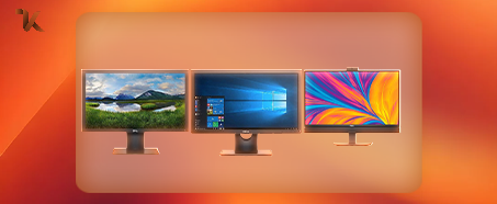 Refurbished computer monitors with HD display for office and home use
