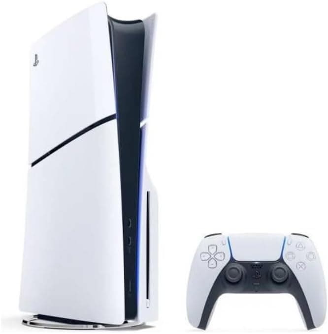 PS5 Slim Disc Edition Bundle with Extra Controller Renewed