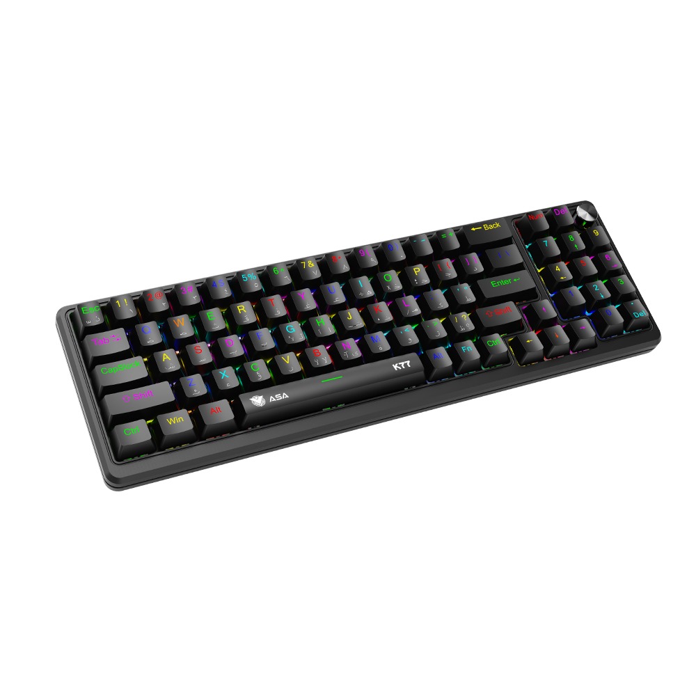 ASA K77 Wired Mechanical Gaming Keyboard with RGB Lighting
