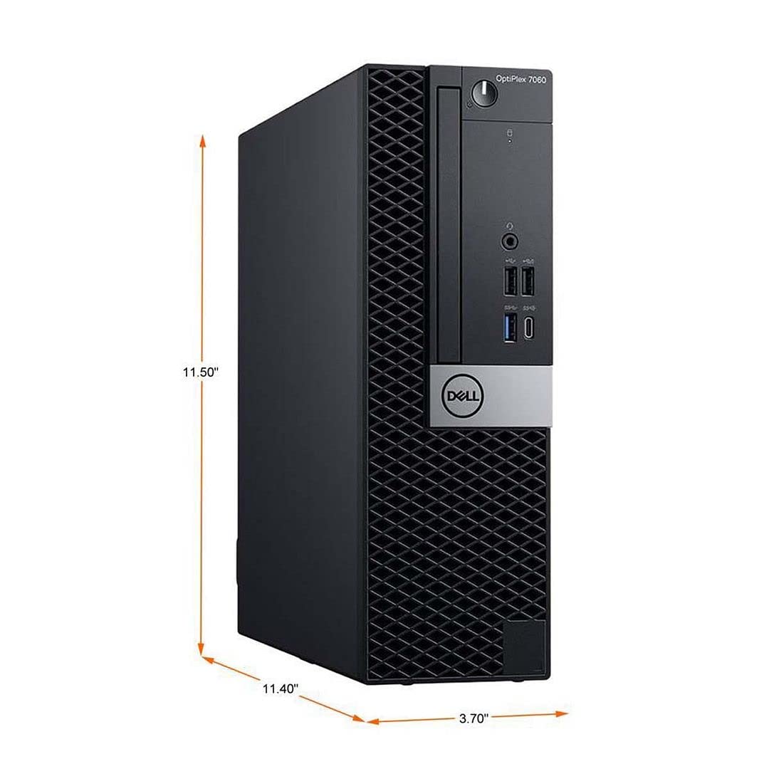 Dell OptiPlex 7060 SFF Renewed PC, Intel Core i7-8700, 32GB RAM, 512GB SSD, Windows 11 Pro