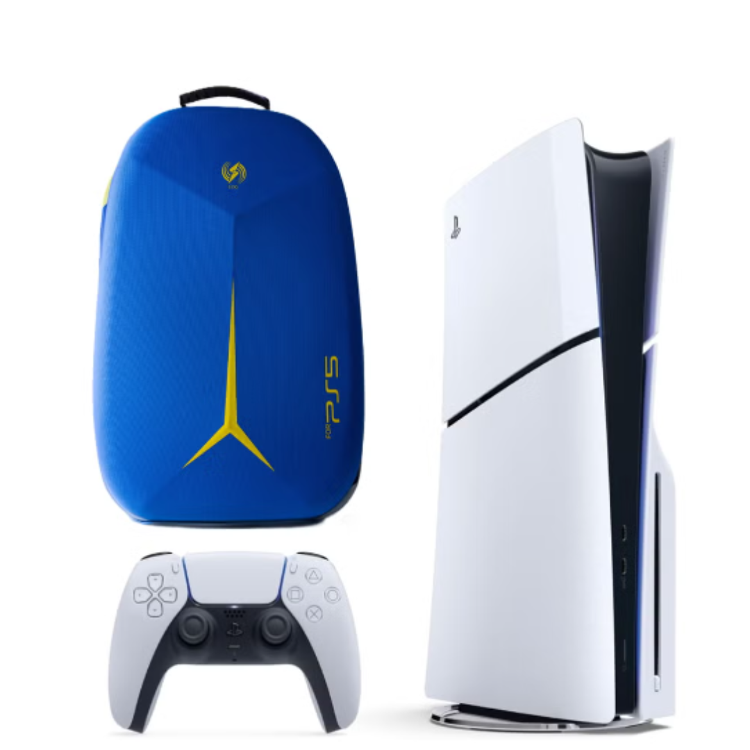 Refurbished Sony PlayStation 5 Disc Edition Saudi Version with controller and waterproof travel bag