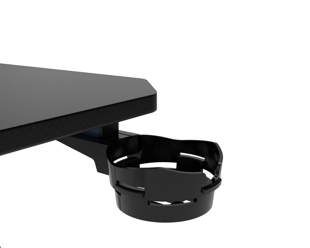 ASA Z Model Gaming Desk in Blue with Extended Mouse Pad and Headphone Hook