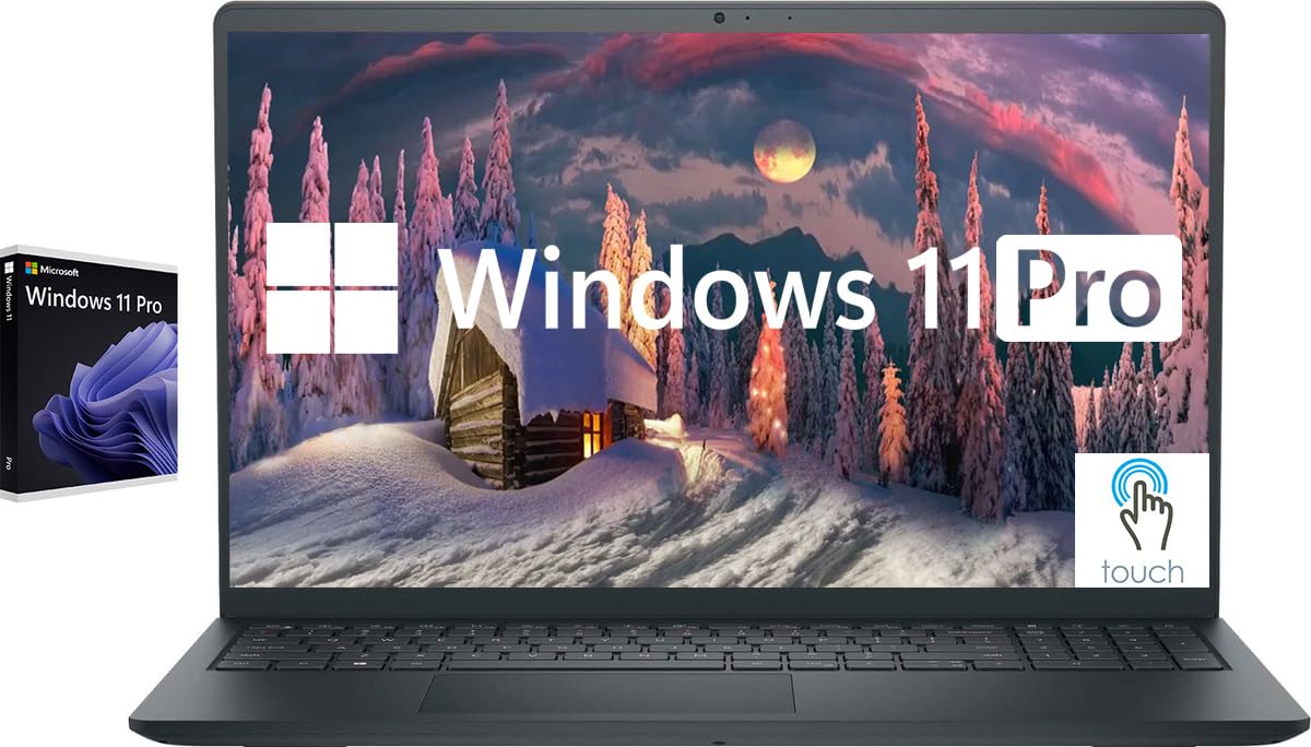 Refurbished Dell Inspiron 15 touch screen laptop core i5 in carbon black