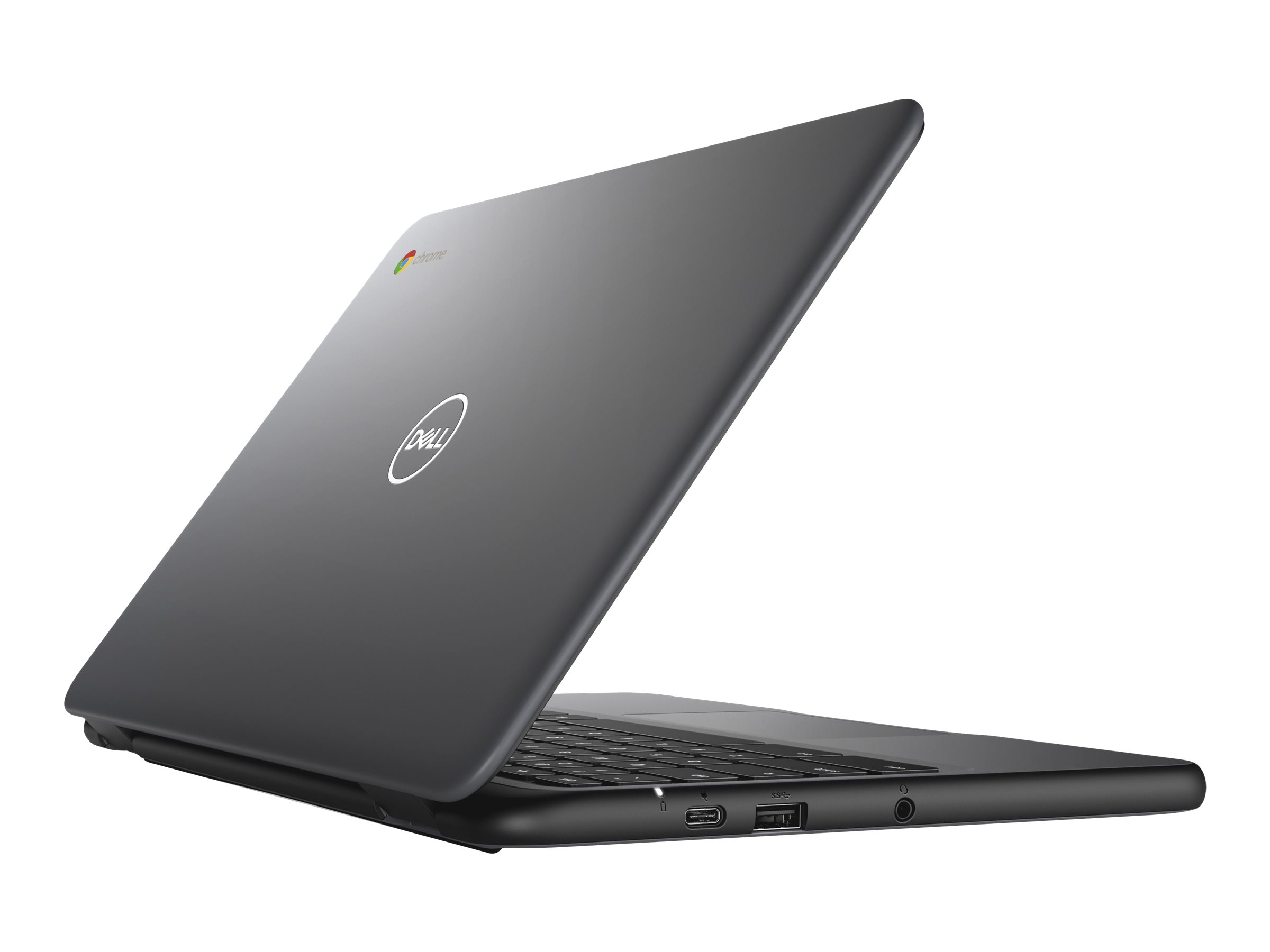 لابتوب ديل Chromebook 3100 مجدد بشاشة 11.6 بوصة ومعالج Intel Celeron N4000 وذاكرة 4 جيجابايت باللون الأسود