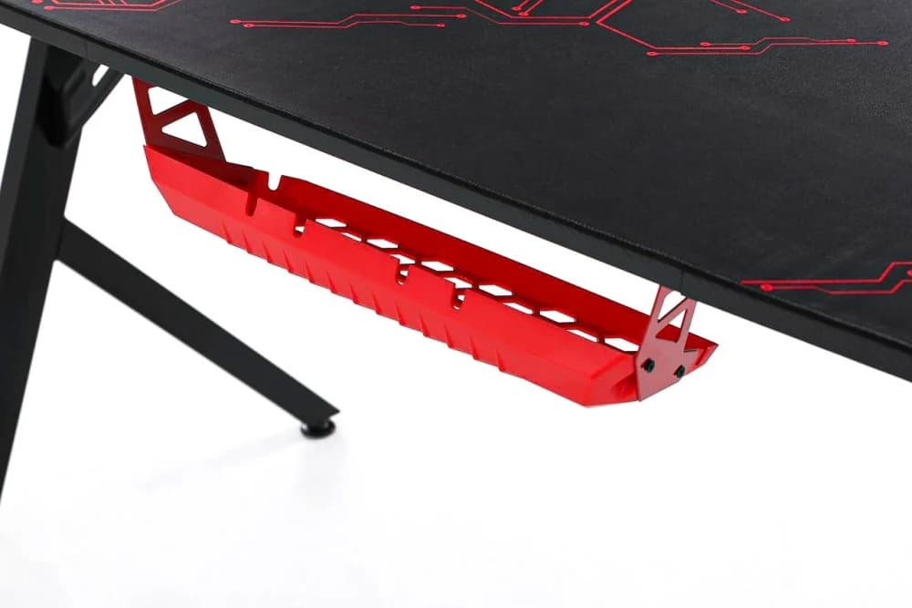 ASA Jumbo A2 gaming desk in black with full surface mouse pad