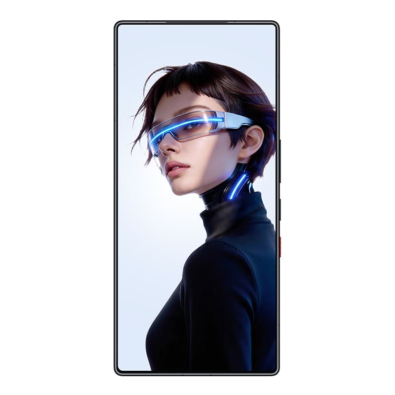REDMAGIC 11S Pro gaming smartphone in Nightfreeze color showing the full screen and sleek transparent back design