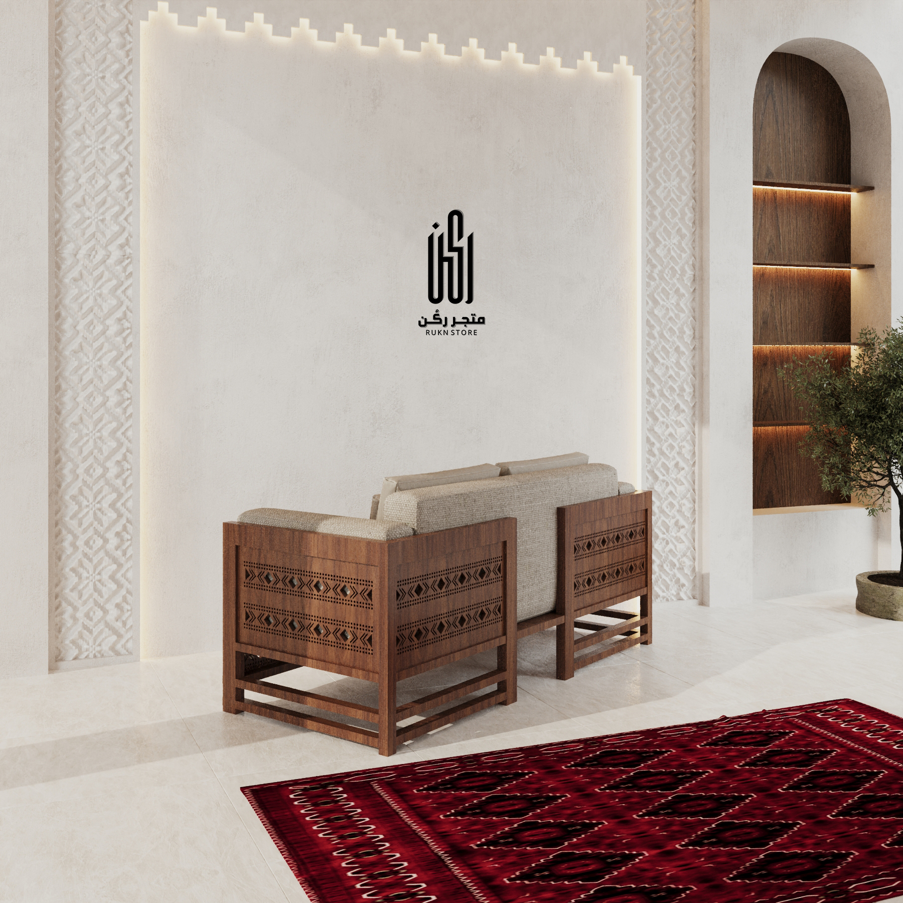 كنب جلسات سدو نفرين - موديل KN303