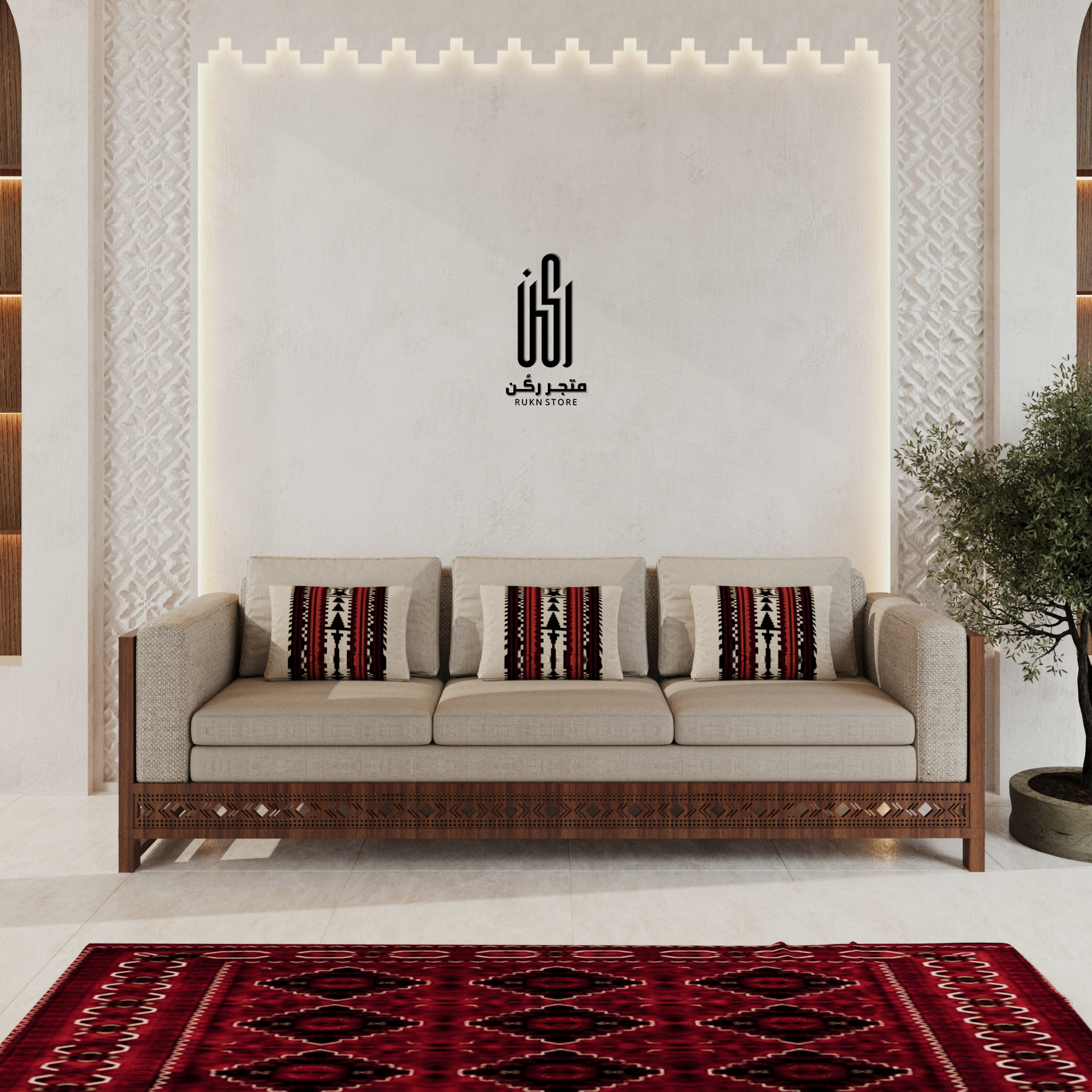 كنب جلسات سدو ثلاثة انفار- موديل KN303