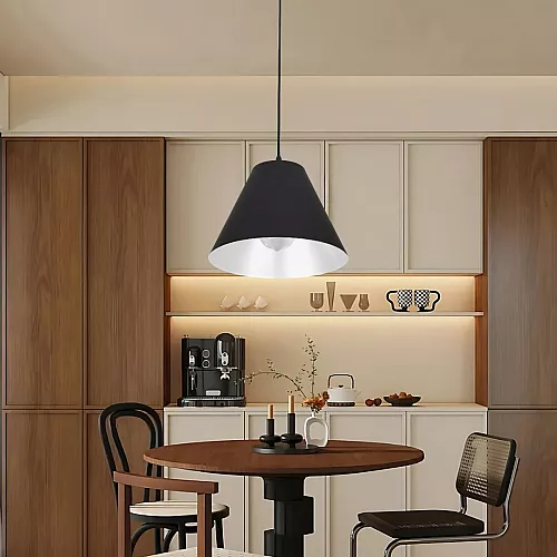  علاقي مودرن اسود مع ابيض E27*1L 