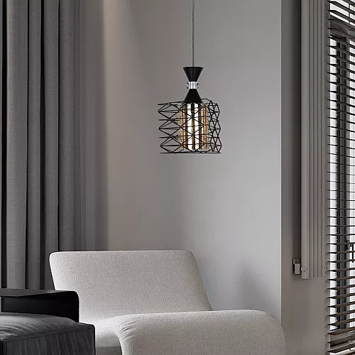  علاقي مودرن اسود E27*1 