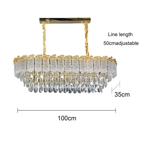  علاقي مودرن ذهبي E14*14 مقاس 1000*350 ملم 