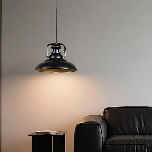 علاقي مودرن اسود + ذهبي E27*1 