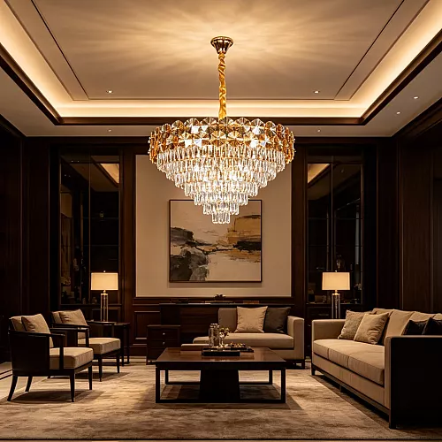  علاقي مودرن ذهبي E14*15 مقاس 800 ملم 
