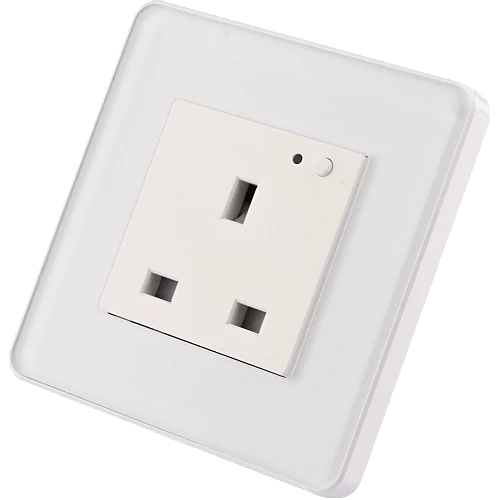  فيش جداري 13 امبير ذكي تحكم عن بعد WiFi سهل الاستخدام يعمل باللمس تحكم بالجوال متوافق مع اليكسا وجوجل هوم توفل 