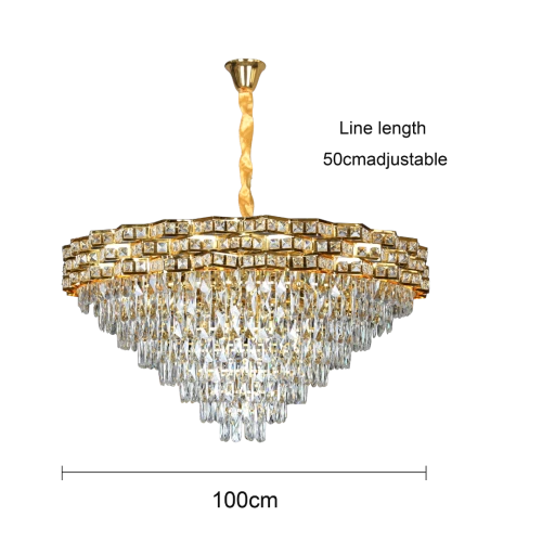  علاقي مودرن ذهبي E14*22 قطر 100 سم 