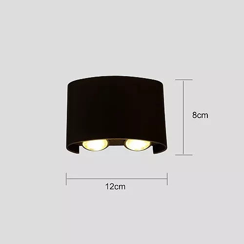  أبليك جداري لون الانارة RGB ملون – إضاءة LED للواجهات مجوز 4 عدسات المينيوم 
